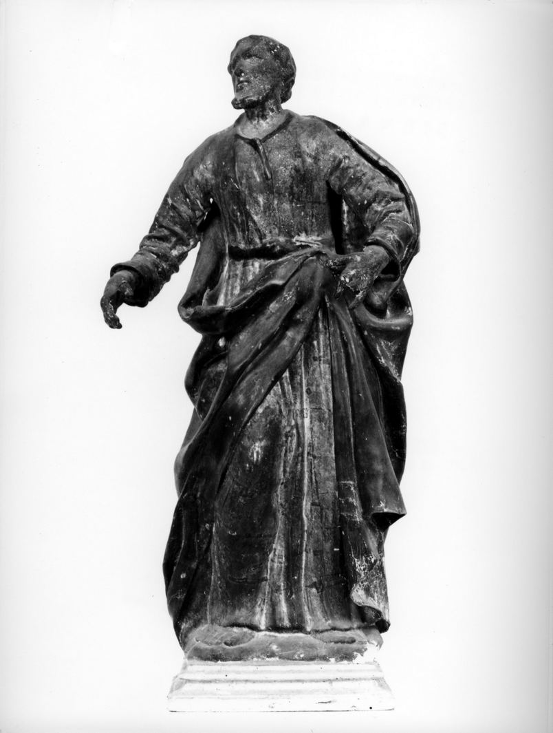 statuetta, elemento d'insieme - bottega senese (prima metà sec. XIX)