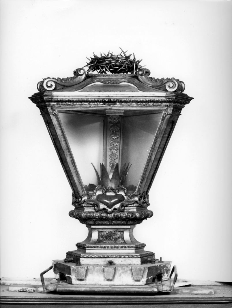 reliquiario a teca - a urna, opera isolata di Piamontini Giuseppe (sec. XVIII)