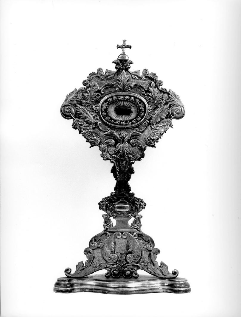 reliquiario - a ostensorio, opera isolata - bottega senese (sec. XIX)