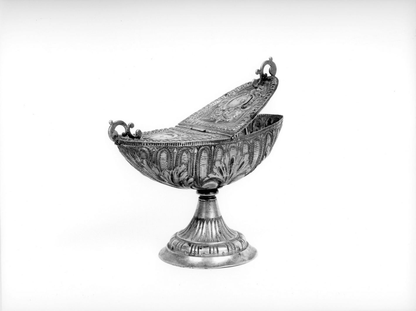 navicella portaincenso - bottega senese (sec. XIX)