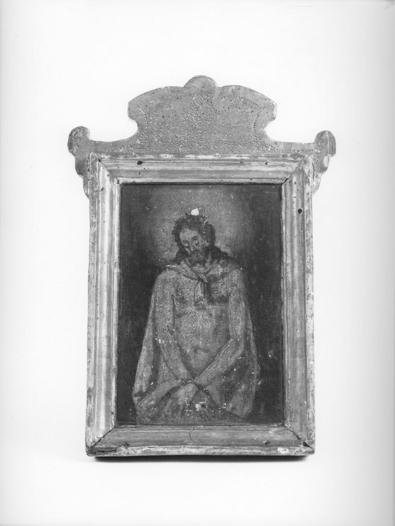 Ecce Homo (pace - a tavoletta, opera isolata) - bottega senese (prima metà sec. XVII)