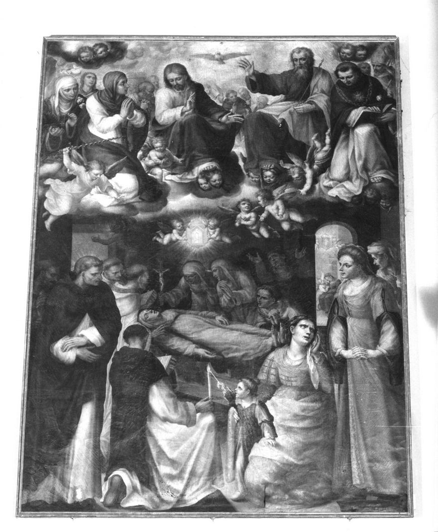 morte di Santa Caterina da Siena (dipinto) di Gambarelli Crescenzio (sec. XVII)