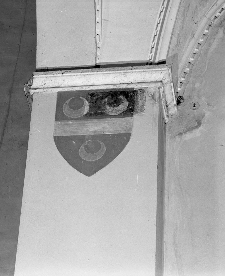 stemma gentilizio della famiglia Tolomei (dipinto, serie) - bottega senese (seconda metà sec. XIV)