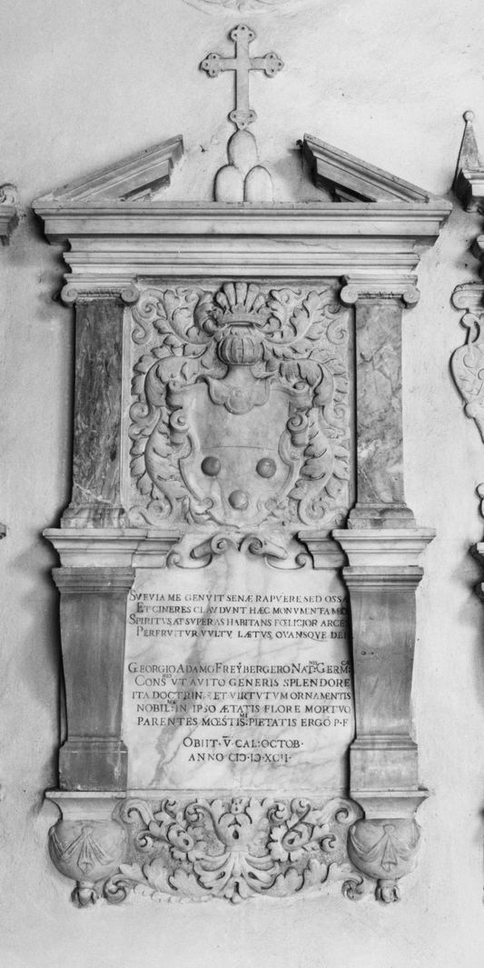 stemma gentilizio di Freiberg von Georg Adam (monumento funebre) - bottega senese (sec. XVI)