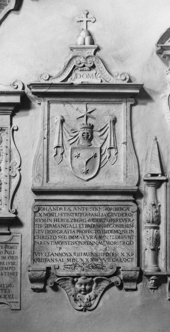 stemma gentilizio di Johann Andreas Geuder (monumento funebre) - bottega senese (sec. XVI)