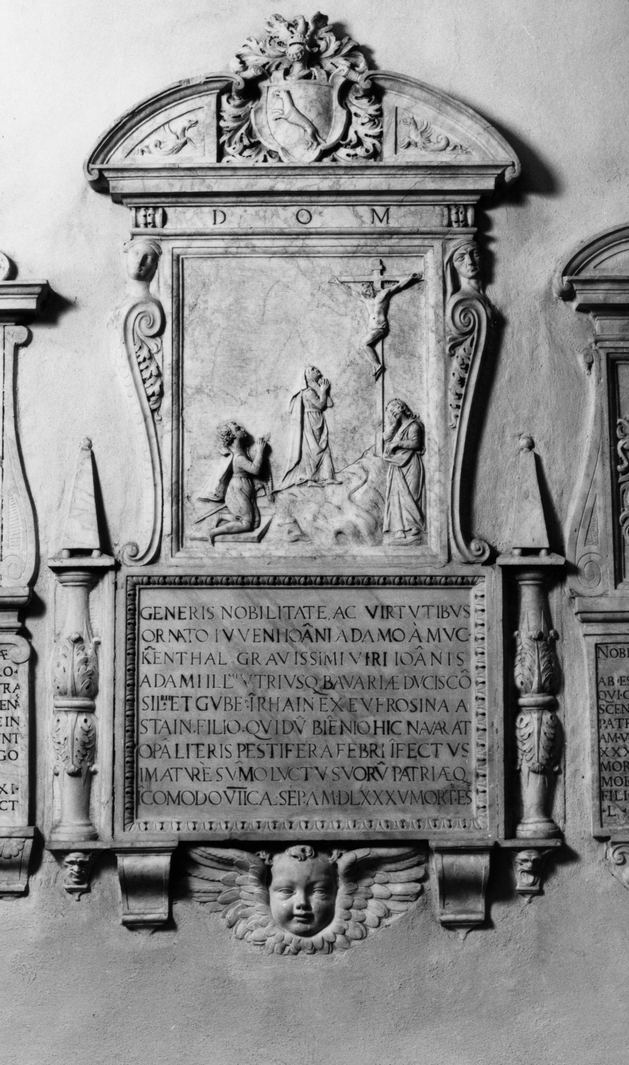 stemma gentilizio di Johann von Muggenthal (monumento funebre) - bottega senese (sec. XVI)