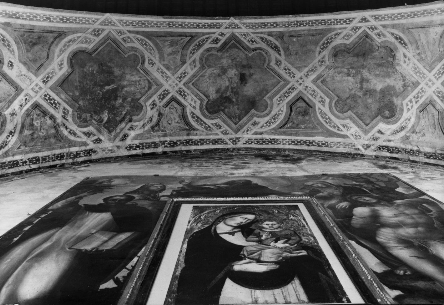 Padri della Chiesa (dipinto, frammento) di Fei Paolo di Giovanni (ultimo quarto sec. XIV)