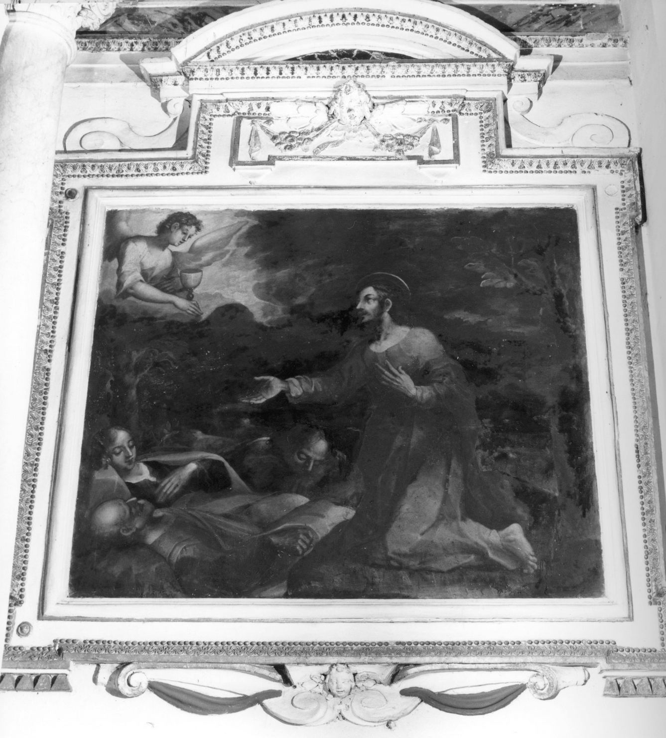 orazione di Cristo nell'orto di Getsemani (dipinto, complesso decorativo) di Pisani Giovan Paolo (sec. XVII)