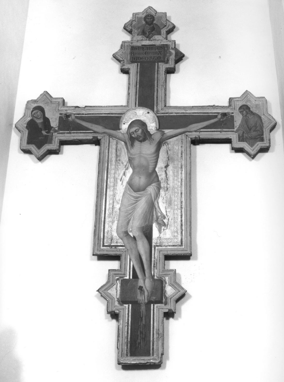 Cristo crocifisso (crocifisso) di Luca di Tommè (sec. XIV)