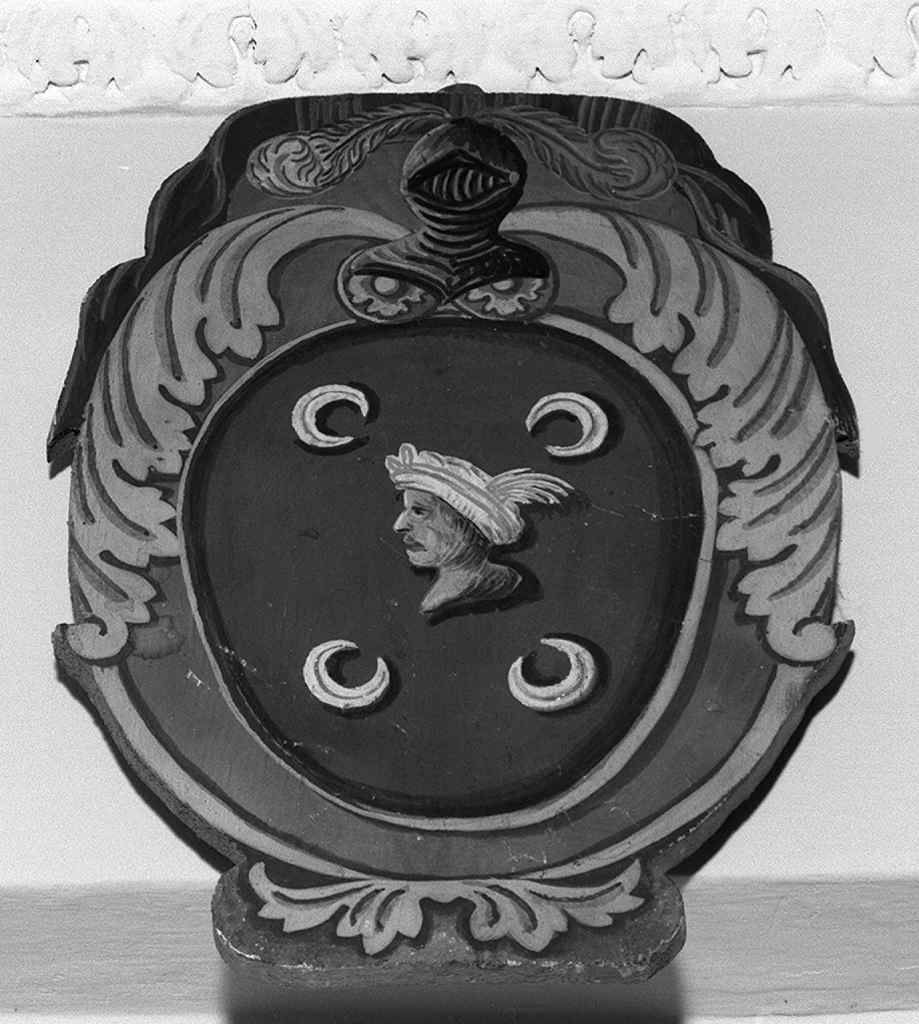 stemma gentilizio della famiglia Turchi (dipinto, elemento d'insieme) - ambito senese (primo quarto sec. XX)