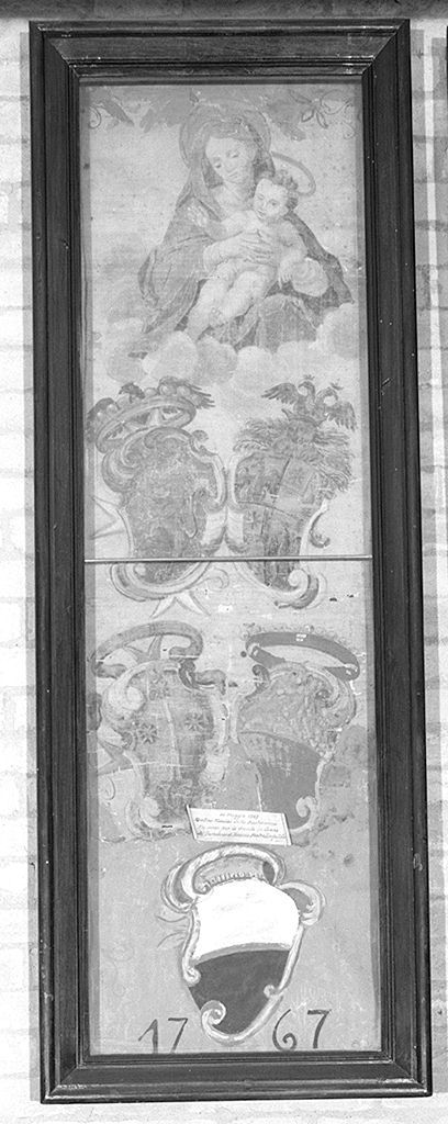 Madonna con Bambino (palio) - ambito senese (sec. XVIII)