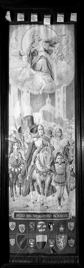 Madonna Assunta (palio) di Masignani Guido (sec. XX)