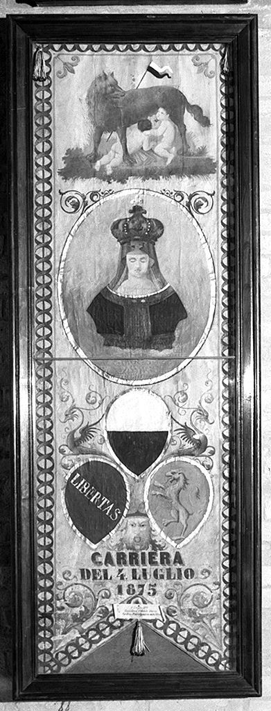 Madonna di Provenzano (palio) - ambito senese (sec. XIX)