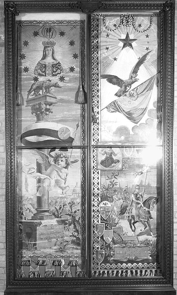 Madonna di Provenzano (palio) di Merlini Carlo (attribuito) (sec. XIX)