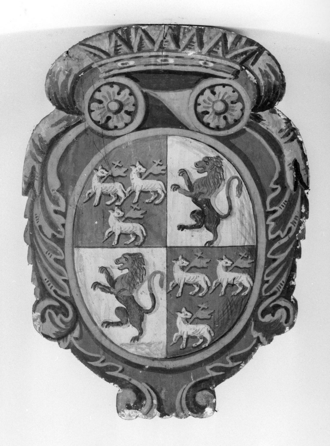 stemma della Nobile contrada dell'Aquila (dipinto, elemento d'insieme) - ambito senese (secc. XIX/ XX)