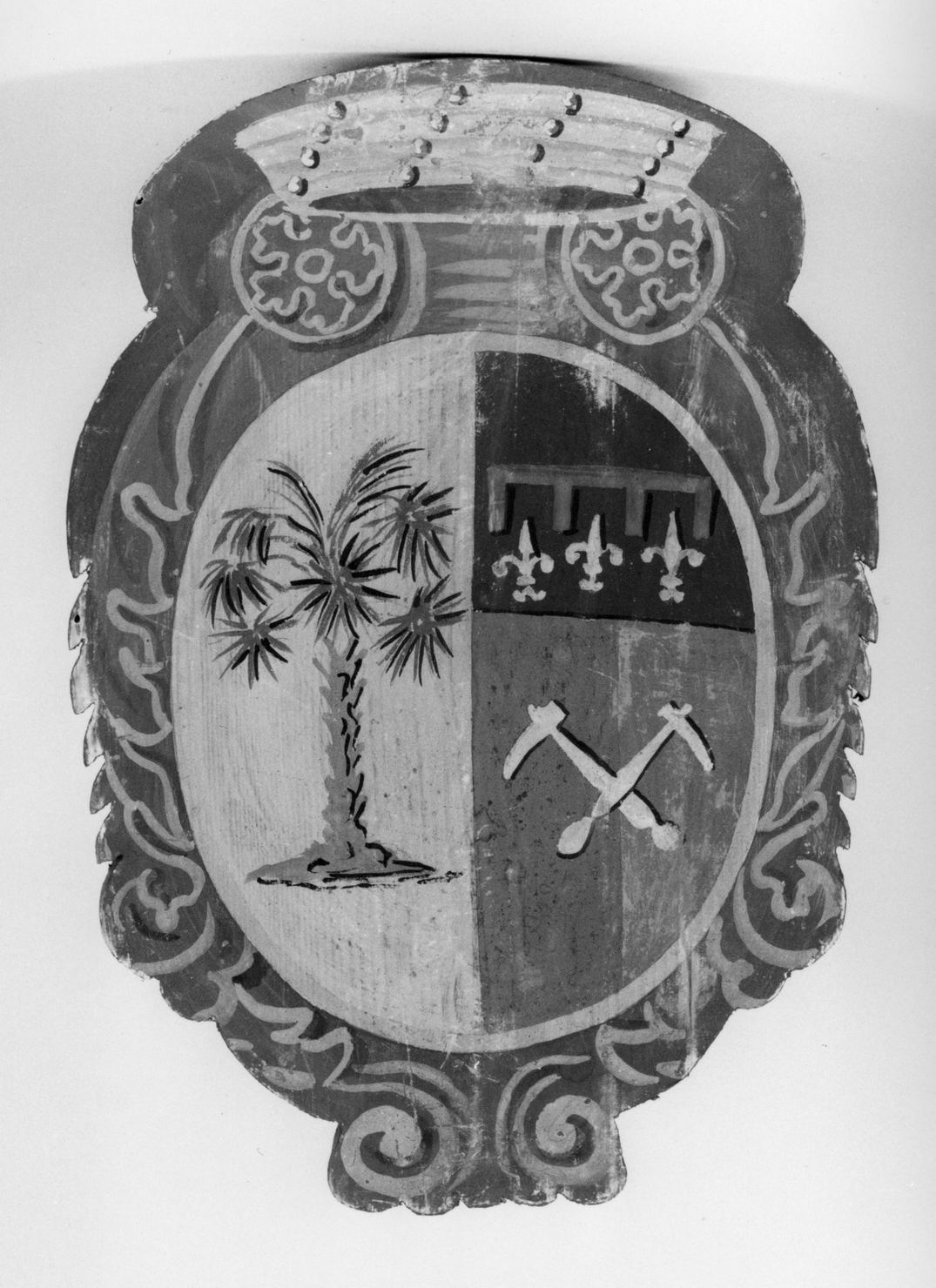 stemma della Nobile contrada dell'Aquila (dipinto, elemento d'insieme) - ambito senese (secc. XIX/ XX)