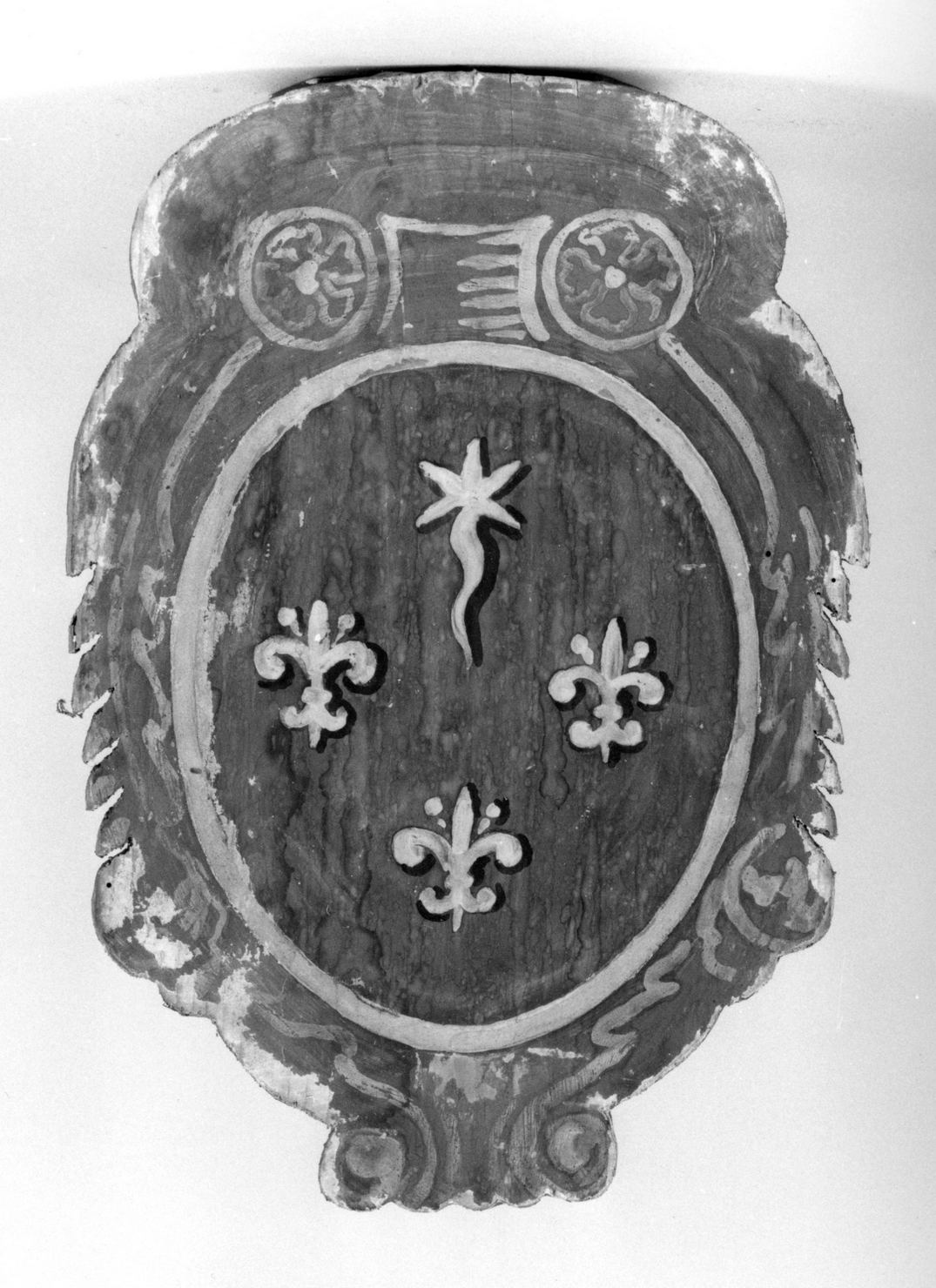 stemma della Nobile contrada dell'Aquila (dipinto, elemento d'insieme) - ambito senese (secc. XIX/ XX)