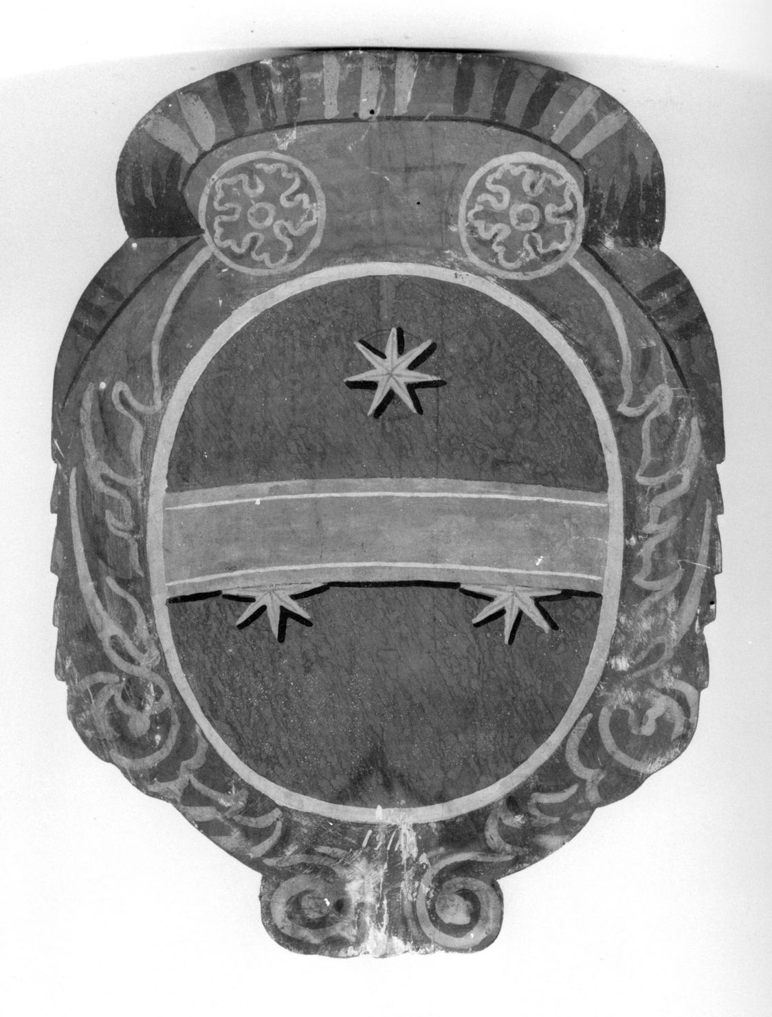 stemma della Nobile contrada dell'Aquila (dipinto, elemento d'insieme) - ambito senese (secc. XIX/ XX)