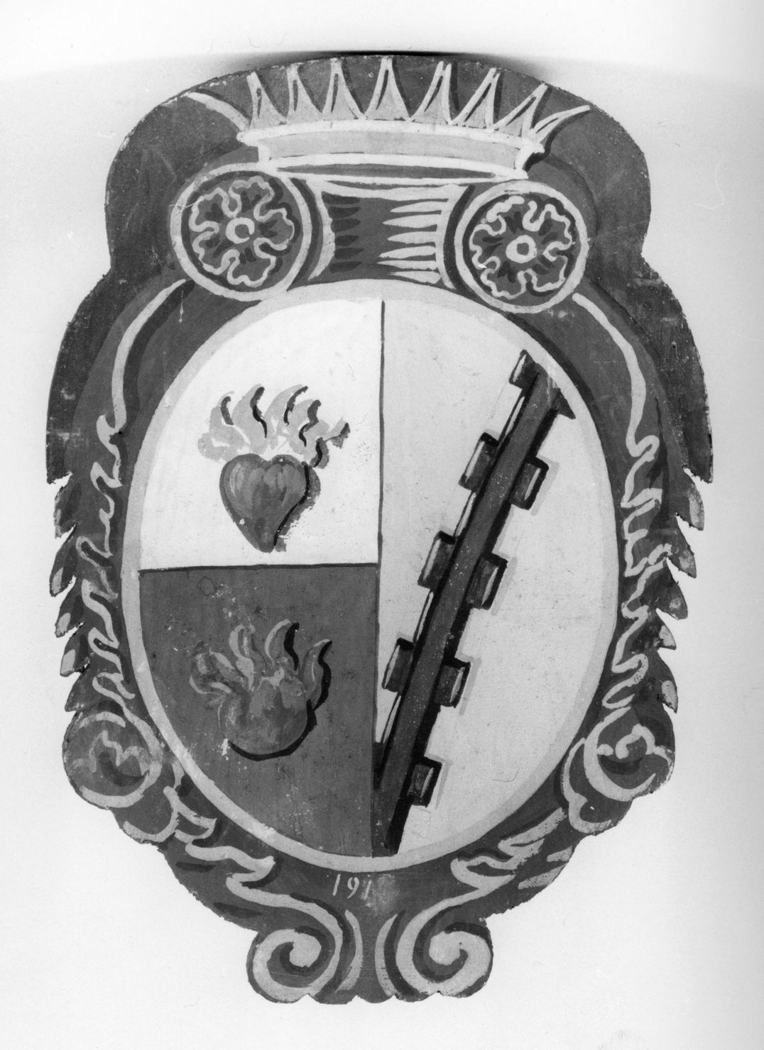 stemma della Nobile contrada dell'Aquila (dipinto, elemento d'insieme) - ambito senese (sec. XX)