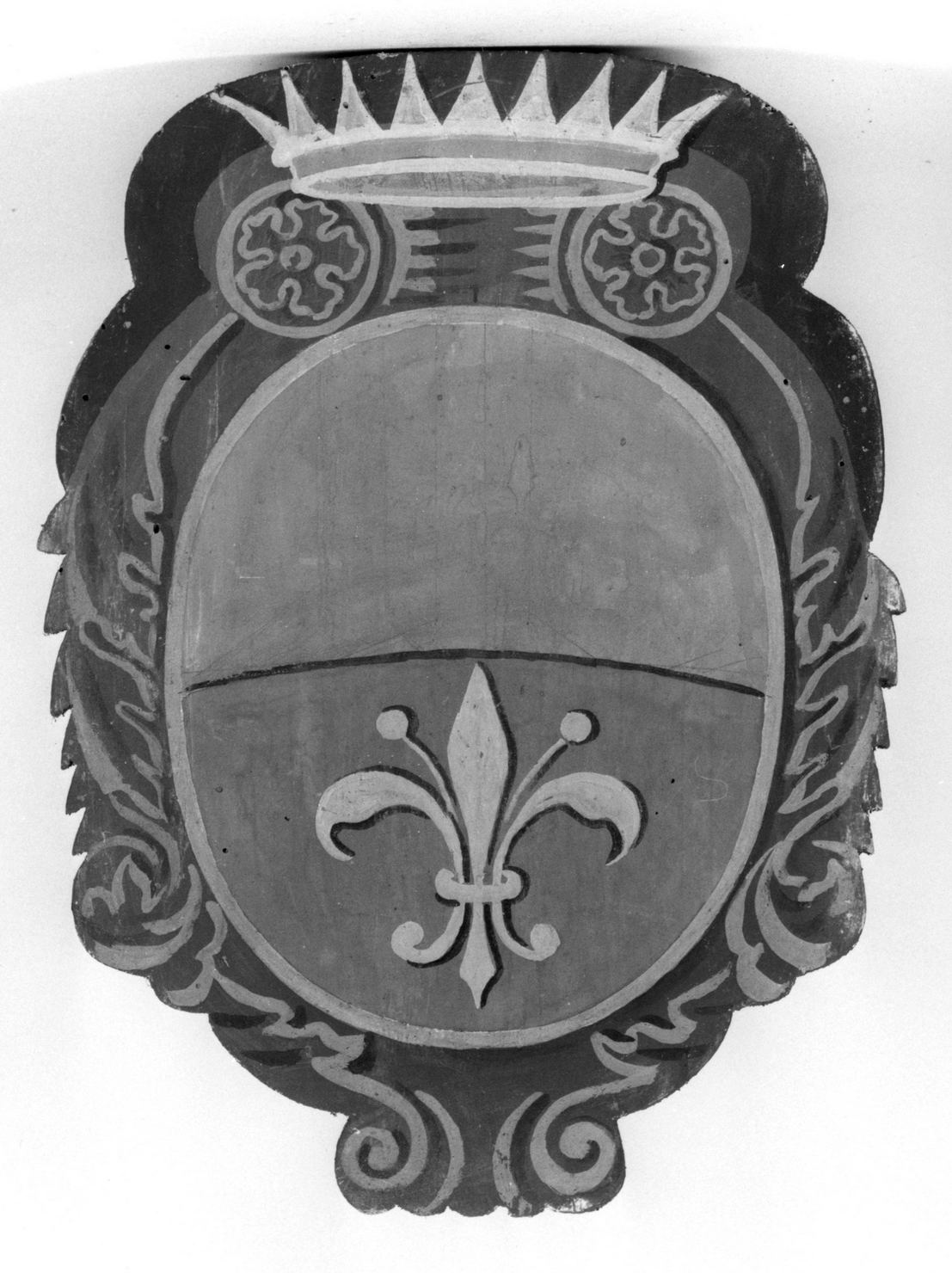 stemma gentilizio di Griccioli Fausto (dipinto, elemento d'insieme) - ambito senese (secc. XIX/ XX)