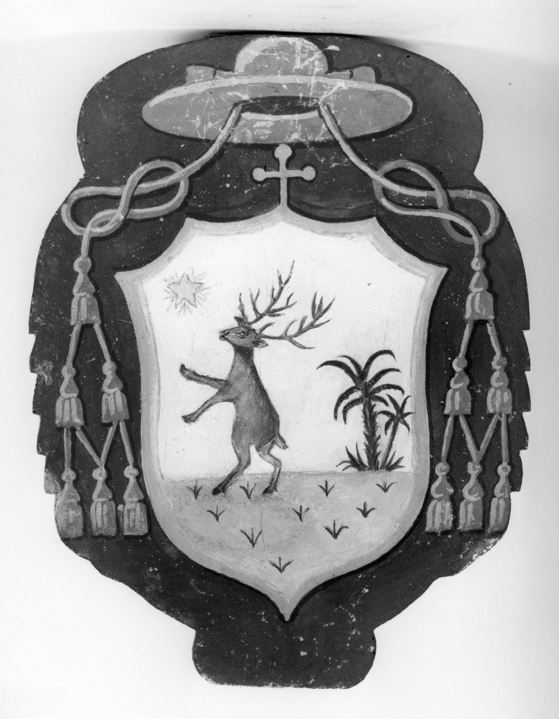 stemma gentilizio (dipinto, elemento d'insieme) - ambito senese (secc. XIX/ XX)