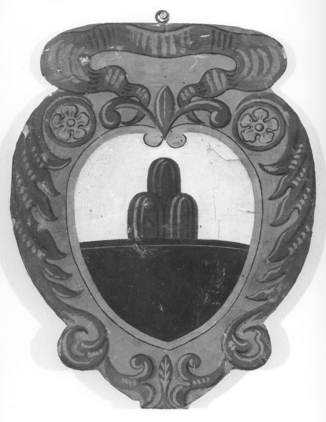 stemma (dipinto, elemento d'insieme) - ambito senese (secc. XIX/ XX)