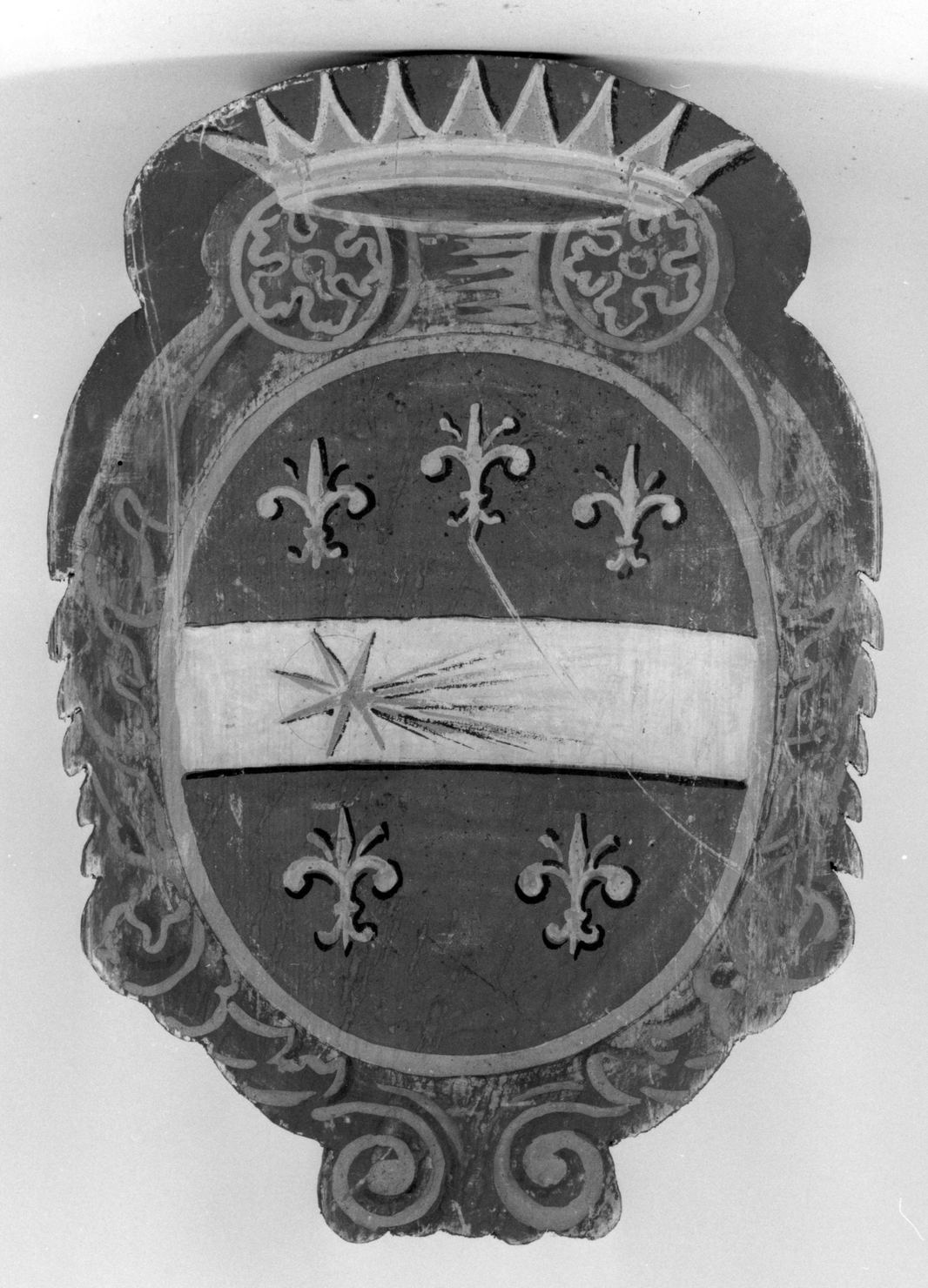 stemma gentilizio di Mazzini Adele (dipinto, elemento d'insieme) - ambito senese (secc. XIX/ XX)