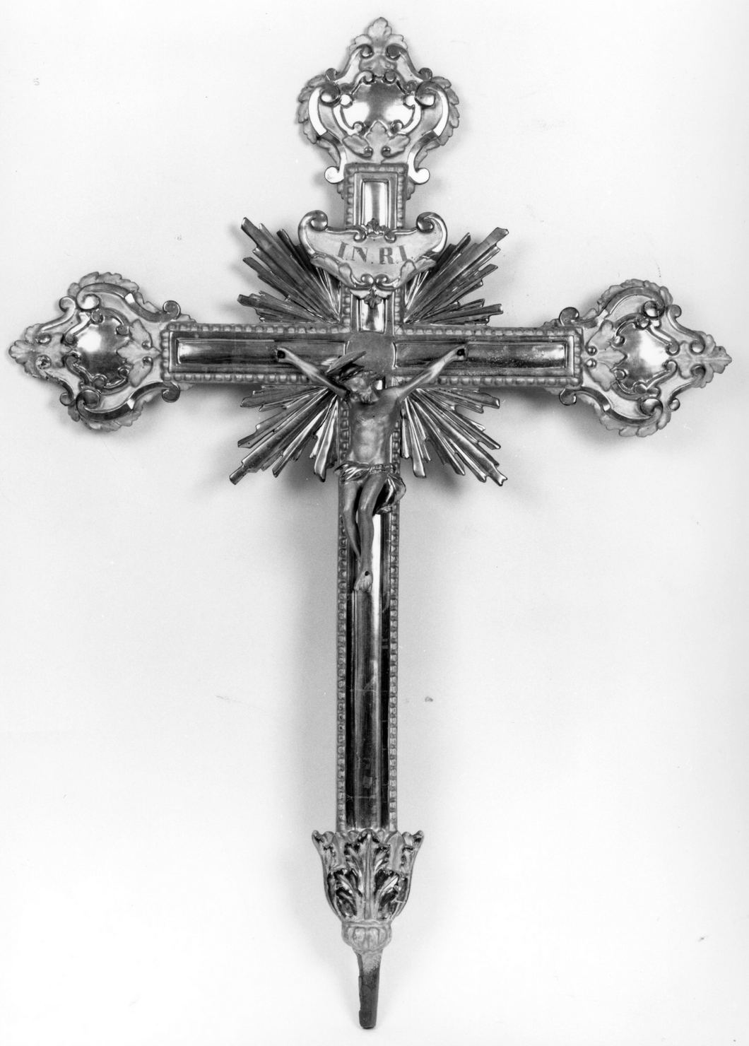 Cristo crocifisso (croce d'altare, elemento d'insieme) - bottega toscana (secc. XVIII/ XIX)
