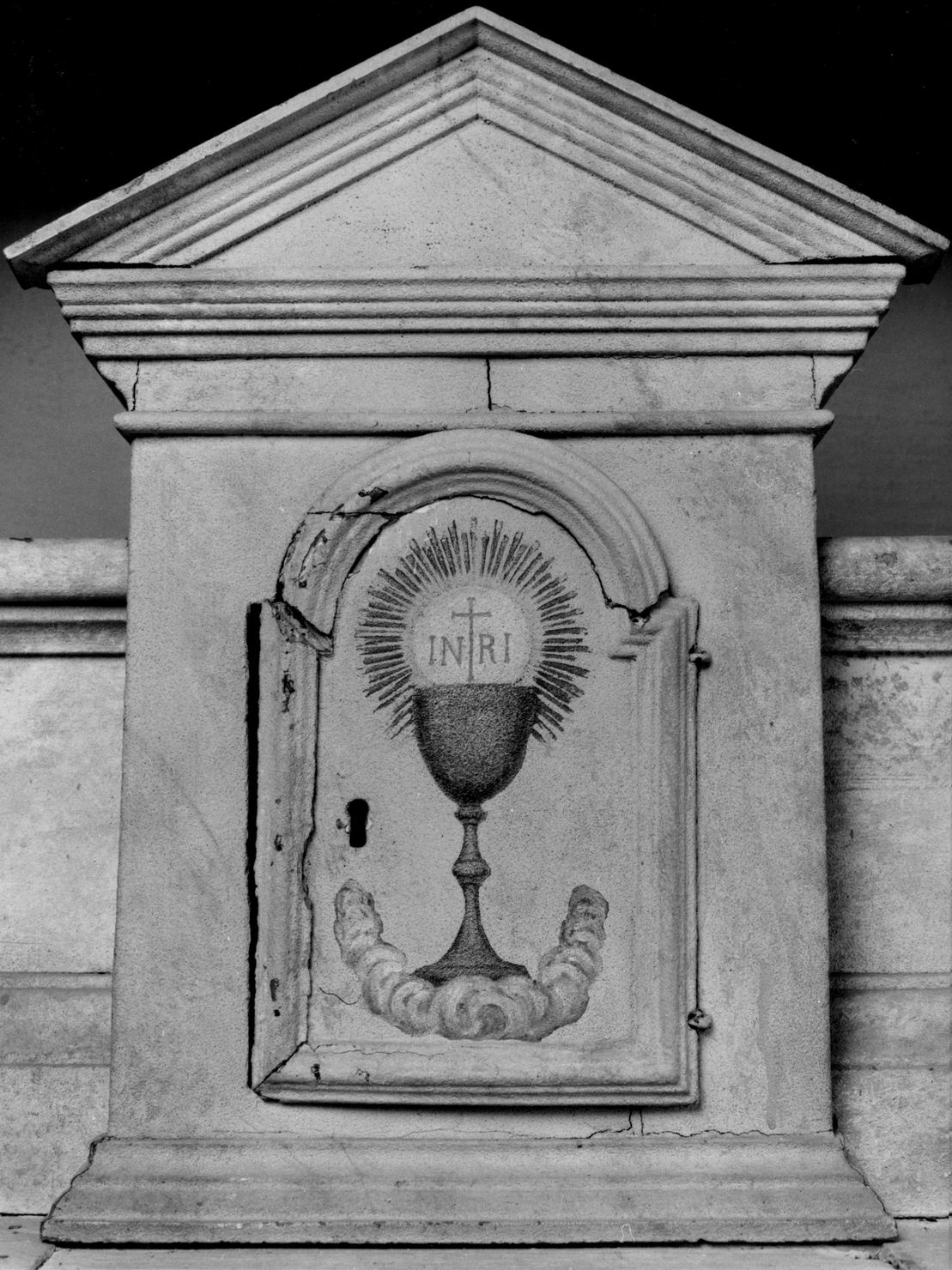 calice eucaristico (tabernacolo, elemento d'insieme) - bottega toscana (secc. XIX/ XX)