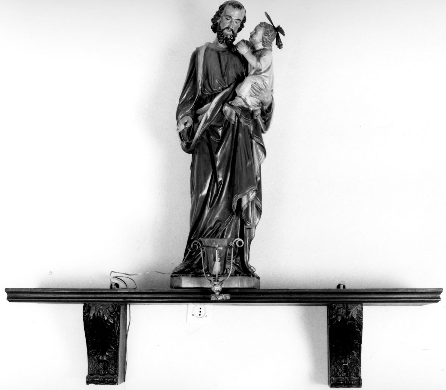 San Giuseppe e Gesù Bambino (statua) - bottega italiana (secc. XIX/ XX)