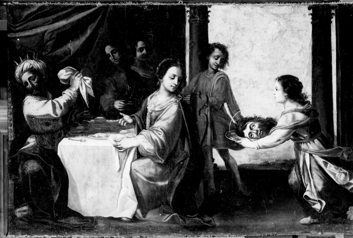 Salome consegna la testa di San Giovanni Battista a Erodiade (dipinto) - ambito senese (prima metà sec. XVII)