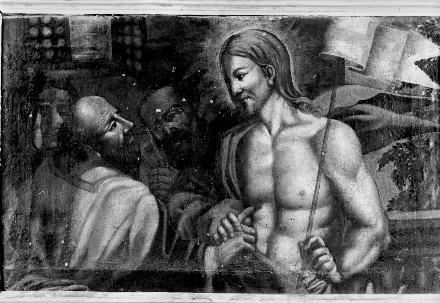 incredulità di San Tommaso (dipinto) - ambito senese (secc. XVII/ XVIII)