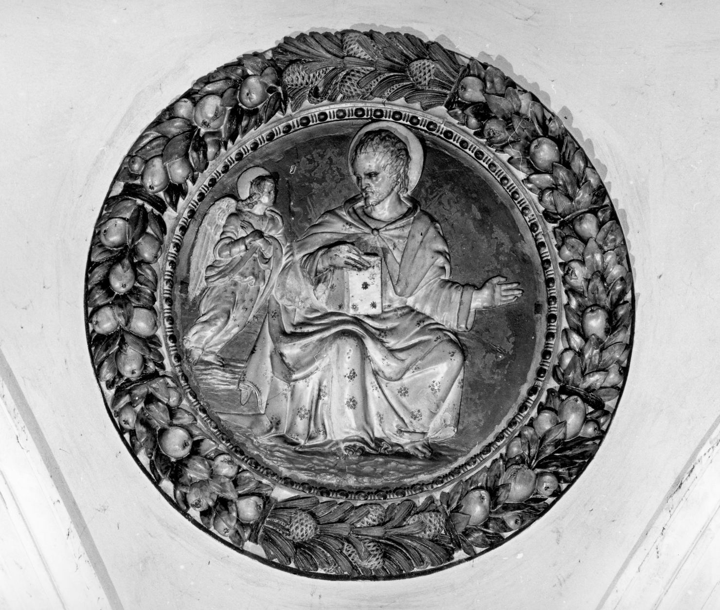 San Matteo Evangelista (rilievo, elemento d'insieme) - ambito toscano (fine sec. XIX)