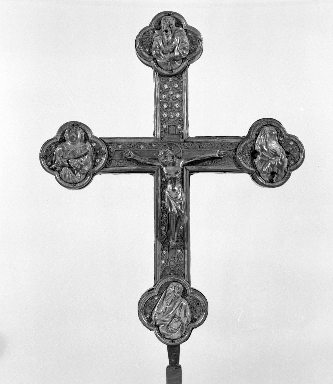 Cristo crocifisso (croce processionale) - bottega toscana (sec. XVI)