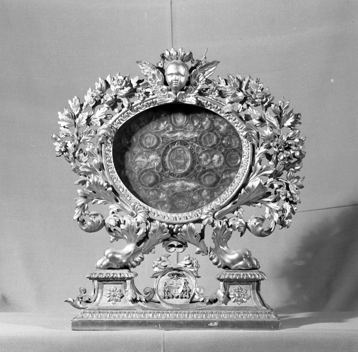 reliquiario - bottega toscana (fine/inizio secc. XIX/ XX)