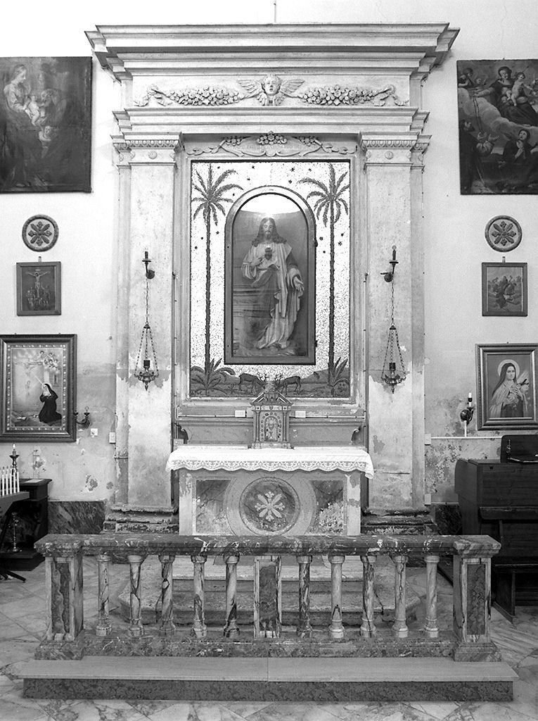 cherubino e ghirlande (altare, serie) - bottega toscana (sec. XIX)