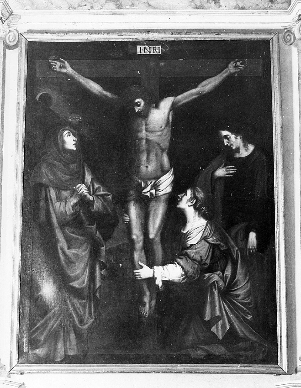 crocifissione di Cristo (dipinto) - ambito toscano (sec. XVIII)