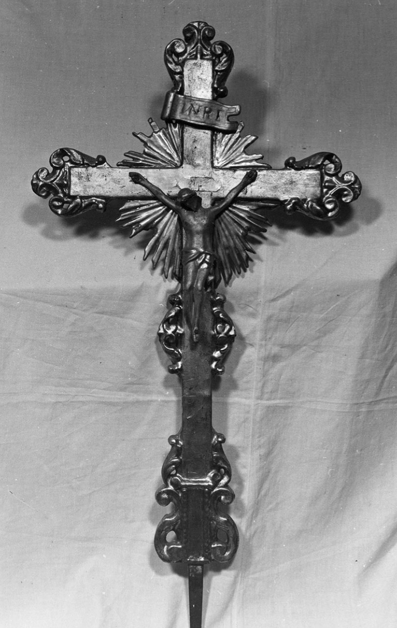 croce processionale - bottega toscana (sec. XVIII)