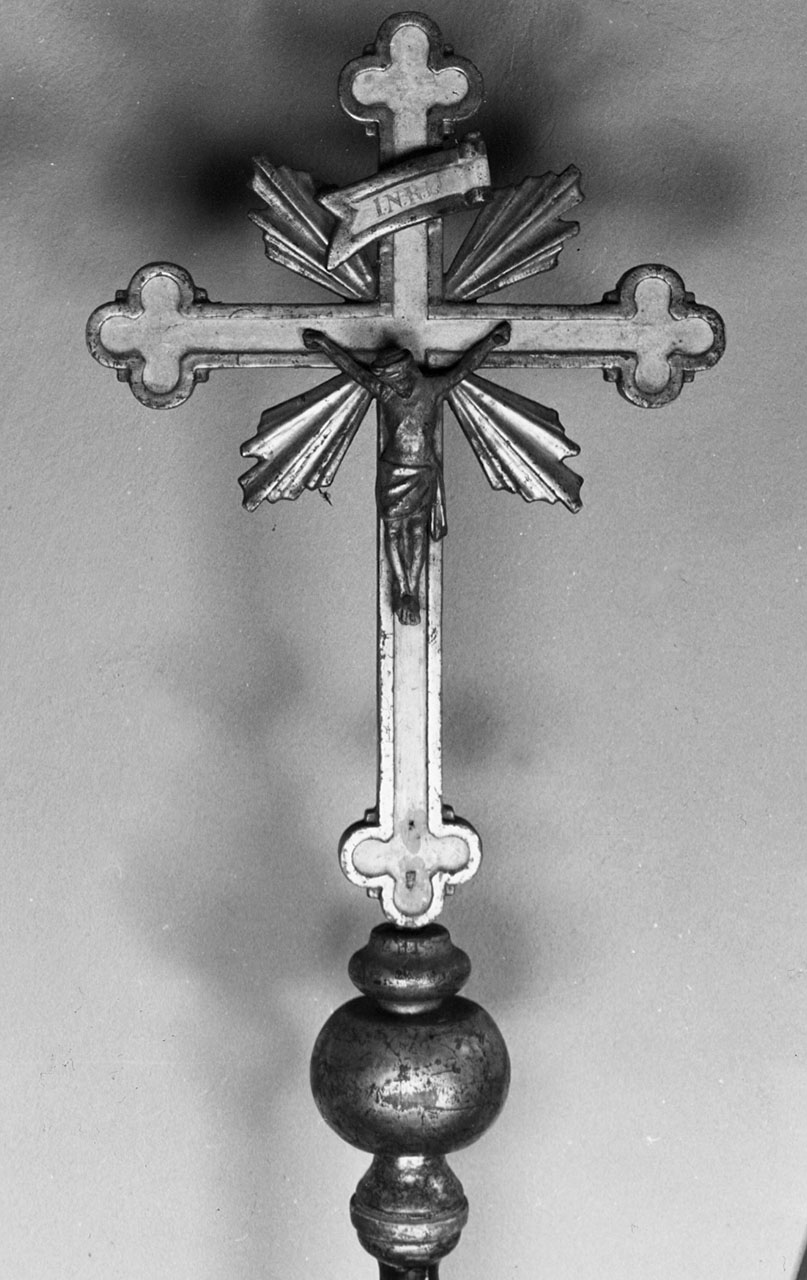 croce processionale - bottega toscana (sec. XIX)