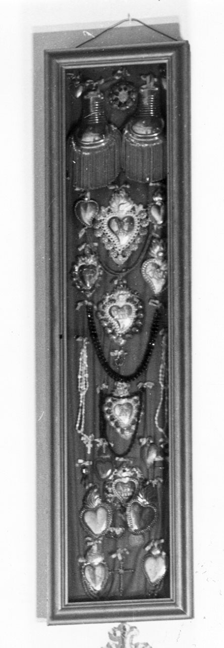 reliquiario a teca - bottega toscana (sec. XIX)