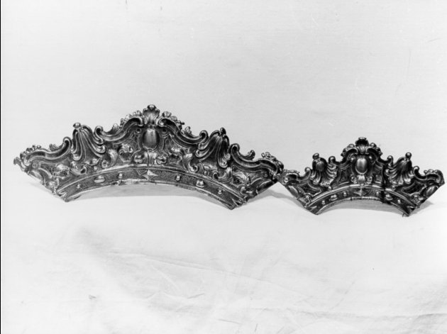 corona da dipinto, serie - bottega lucchese (sec. XVIII)