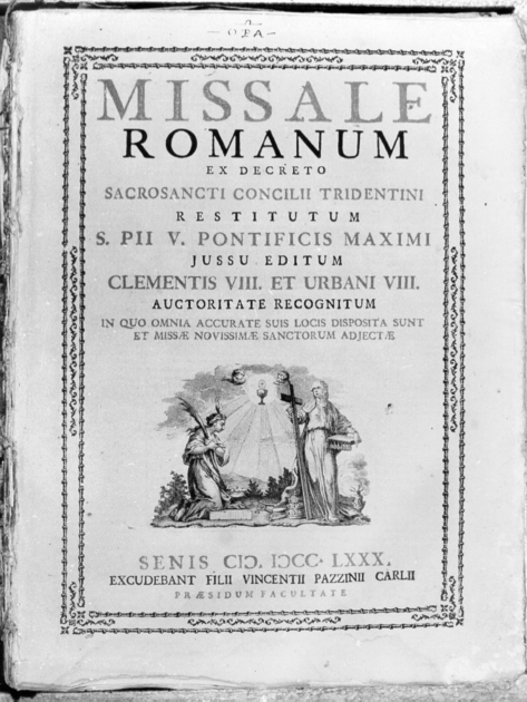 coperta di libro liturgico - ambito toscano (sec. XVIII)