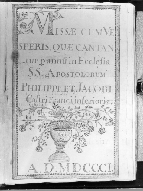 coperta di libro liturgico - ambito toscano (sec. XIX)