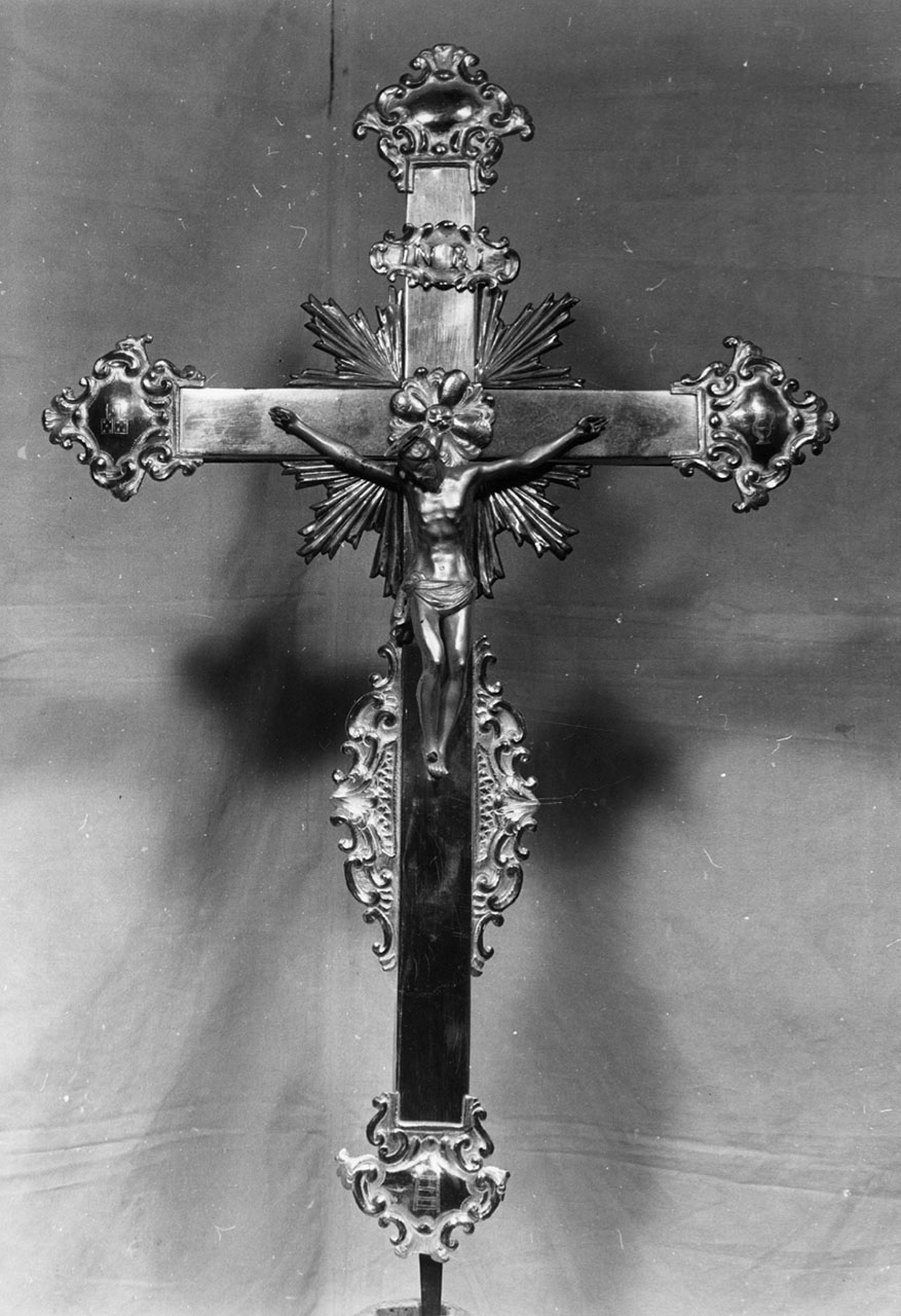 croce processionale - bottega lucchese (prima metà sec. XVIII)