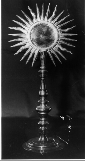 ostensorio - a raggiera - ambito italiano (prima metà sec. XX)