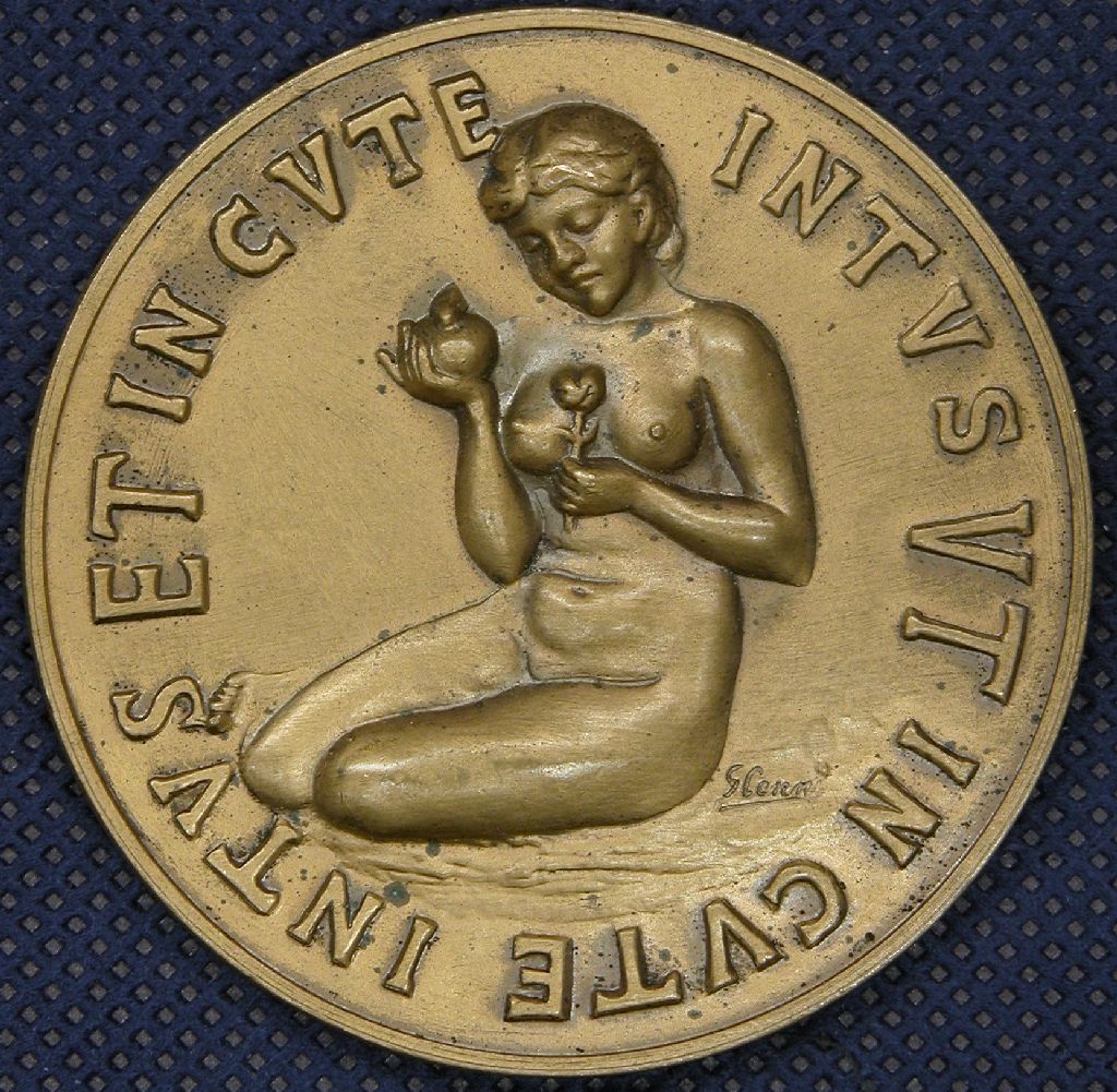 Diritto: Nudo di donna; Rovescio: Iscrizione  (medaglia, opera isolata) di Cenni G, Picchiani, Barlacchi (sec. XX)