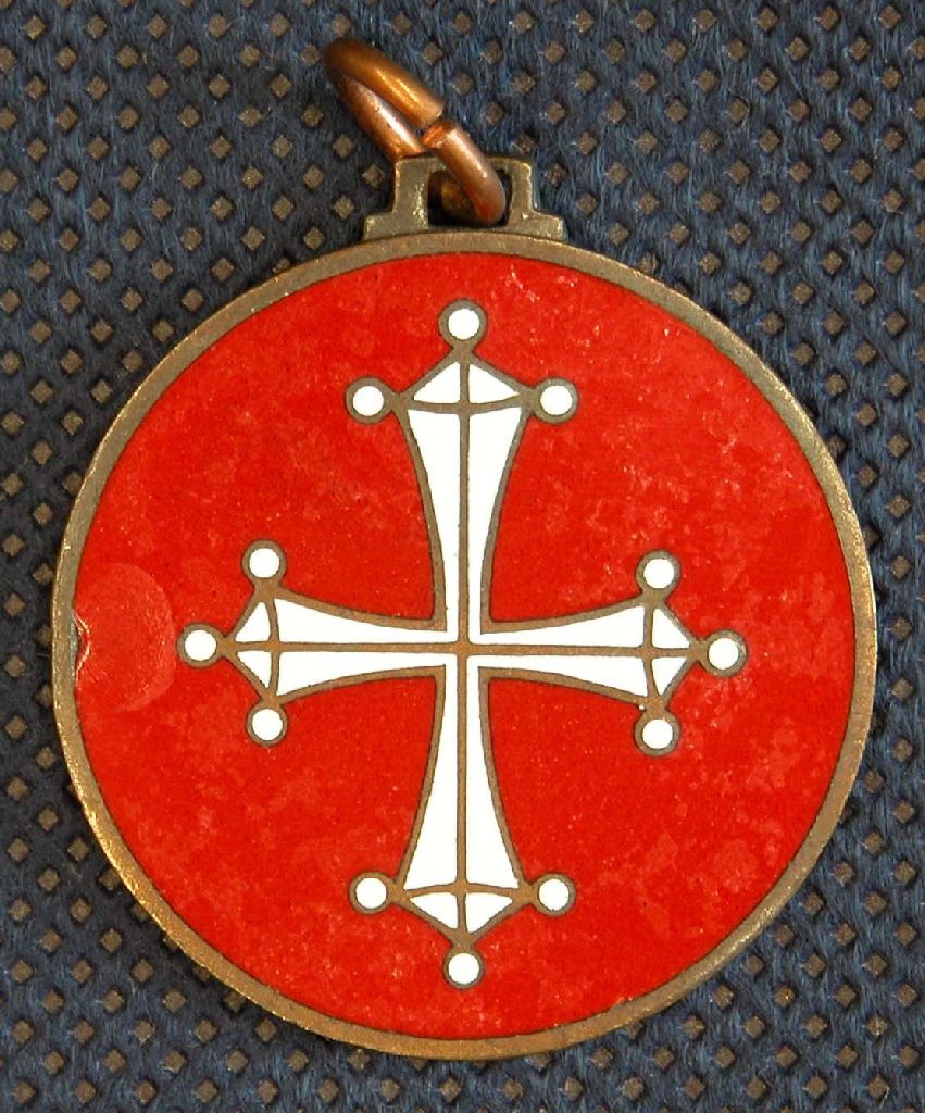 Diritto: Croce Pisana; Rovescio: Iscrizione (medaglia, opera isolata) - ambito italiano (sec. XX)