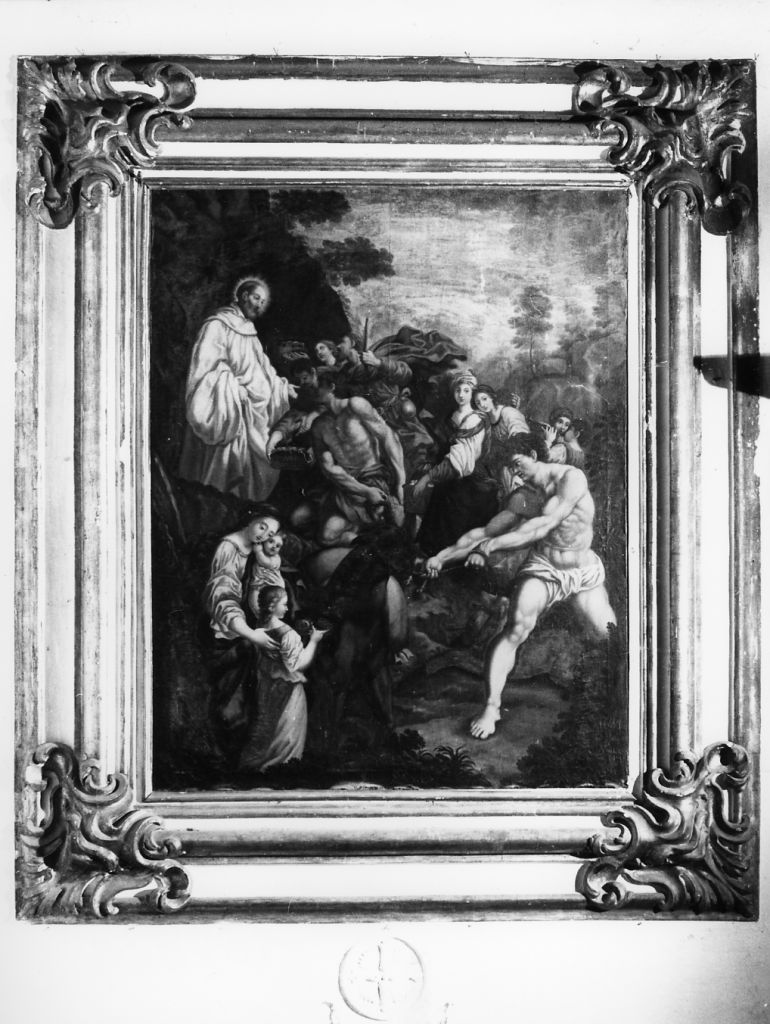 miracolo del Beato Bernardo Tolomei (dipinto) di Maioli Giovanni Battista (sec. XVII)