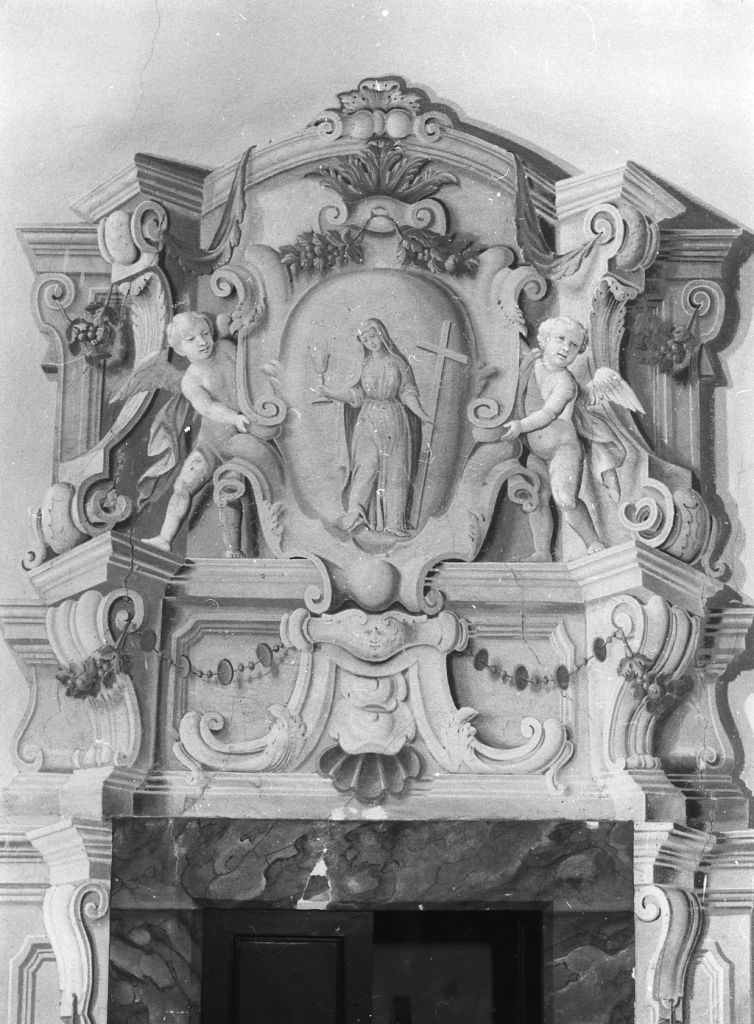 Fede Speranza e Carità (sovrapporta, serie) di Forzoni Pietro, Lorenzi Luigi (sec. XVIII)