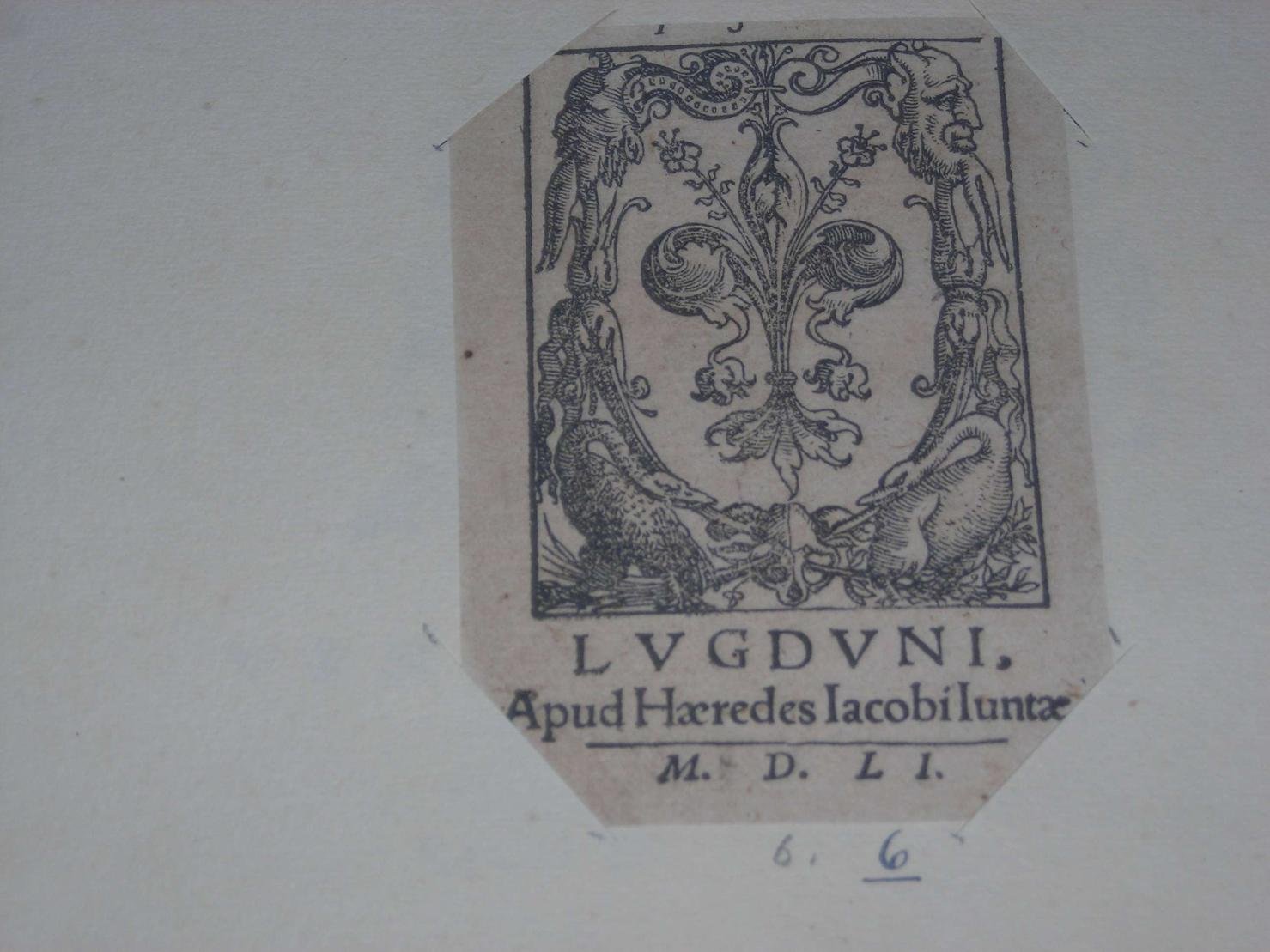 frontespizio (stampa) - ambito europeo (sec. XVI)